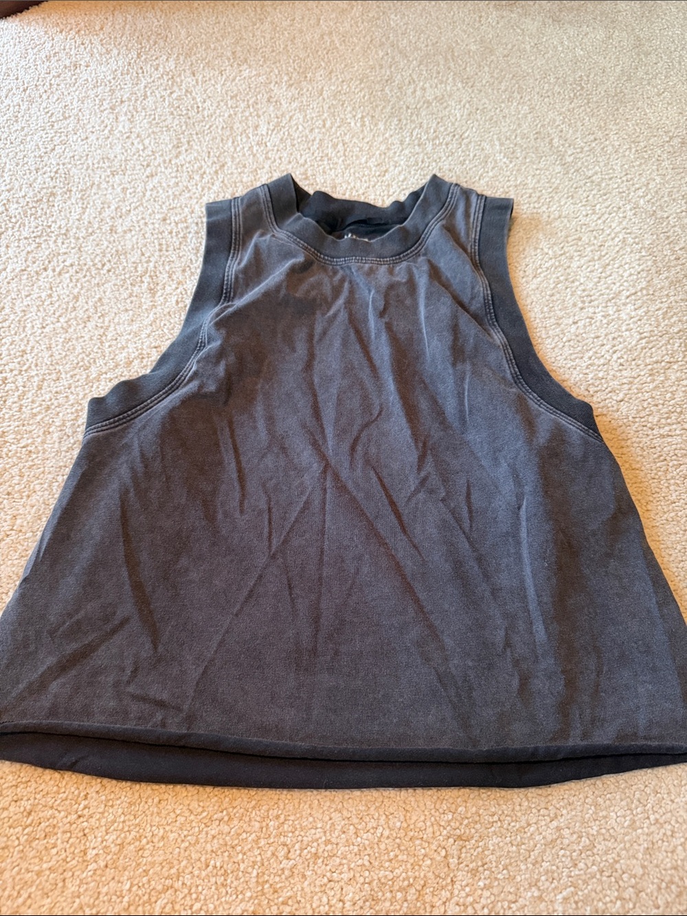 Abercrombie & Fitch Charcoal Gray Crop Tank